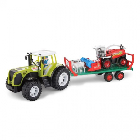 Tractor cu Remorca Masina de Treierat & Sunet [1]