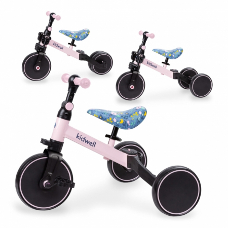 Tricicleta cu pedale 3 in 1 Kidwell Pico Spring Flower [1]