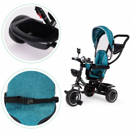 Tricicleta cu sezut rotativ Ecotoys JM-066-9 - Verde [2]
