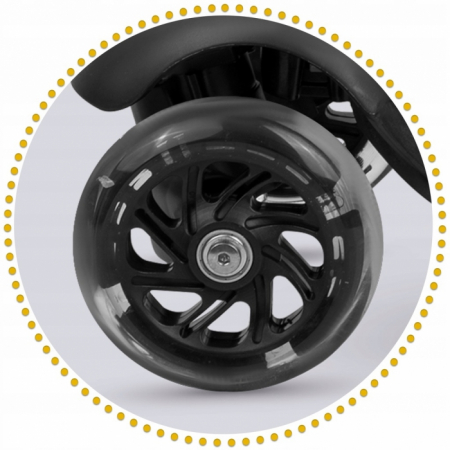 Trotineta 3 in 1 cu roti cu LED Ricokids Cubi 765500 - Negru - Portocaliu [6]