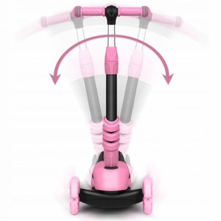 Trotineta 3 in 1 cu roti cu LED Ricokids Todi 765400 - Roz [2]