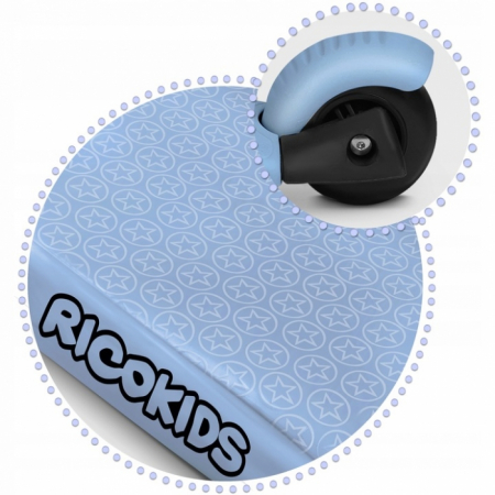 Trotineta 3 in 1 cu roti cu LED Ricokids Todi 765401 - Albastru [7]