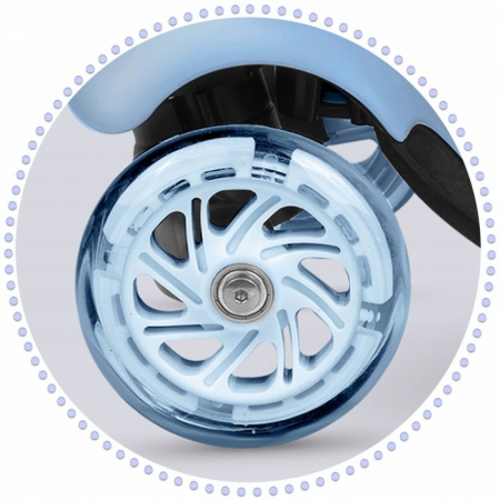 Trotineta 3 in 1 cu roti cu LED Ricokids Todi 765401 - Albastru [6]