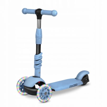 Trotinete - Trotineta 3 in 1 cu roti cu LED Ricokids Todi 765401 - Albastru