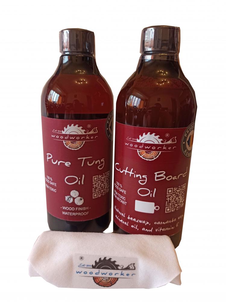 Dual Pack Pure Tung Oil, Cutting Board Oil [1]