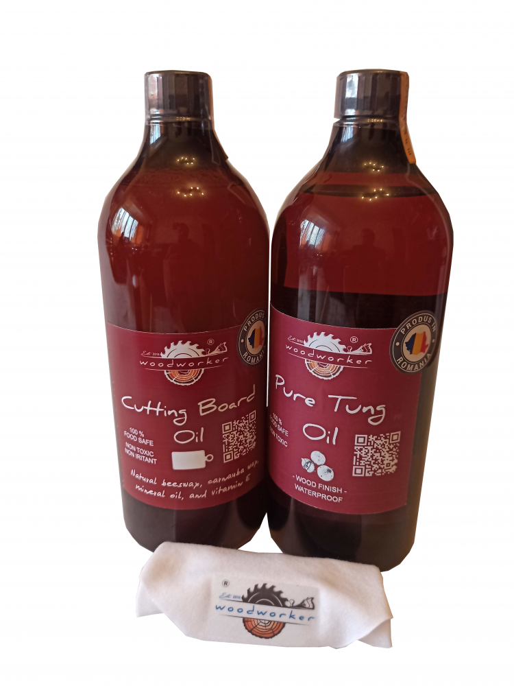 Dual Pack Pure Tung Oil, Cutting Board Oil [1]