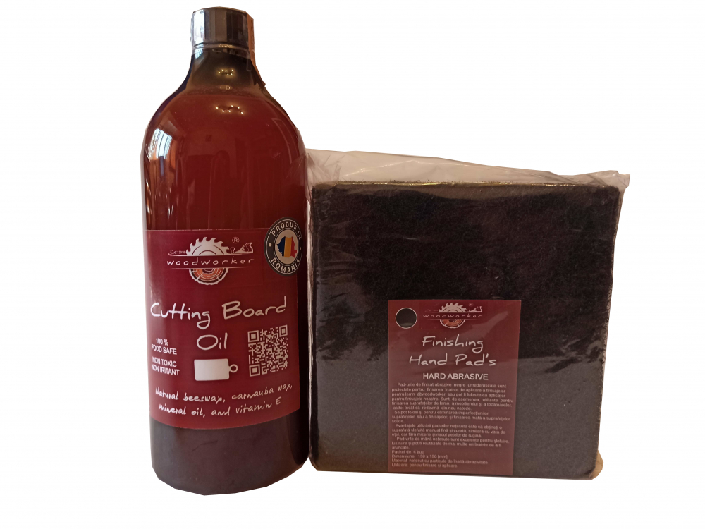 Prep'N'Shine-Cutting Board Oil & Hand Pad’s Hard Abrasive [1]