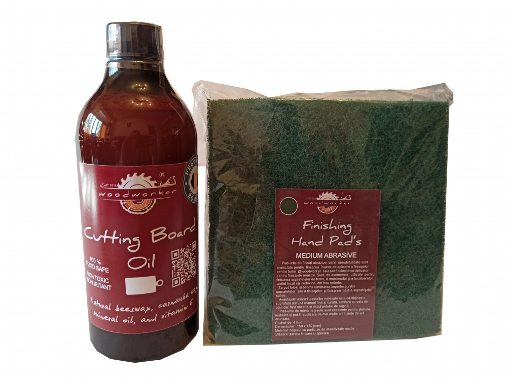 Prep'N'Shine-Cutting Board Oil & Hand Pad’s Medium Abrasive [1]