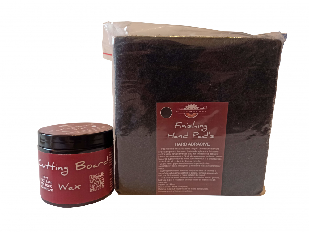 Prep'N'Shine-Cutting Board Wax & Hand Pad’s Hard Abrasive [1]