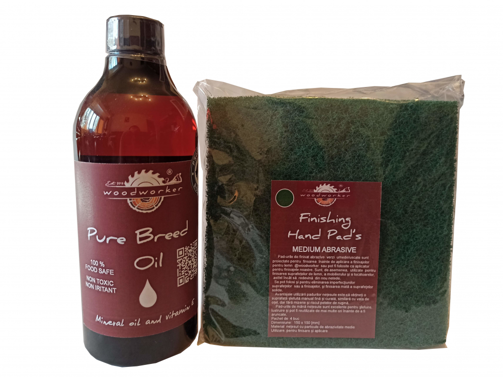 Prep’N'Shine-Pure Breed Oil & Hand Pad’s Medium Abrasive verde [1]