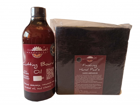 Prep'N'Shine - Prep’N’Shine-Cutting Board Oil & Hand Pad’s Hard Abrasive