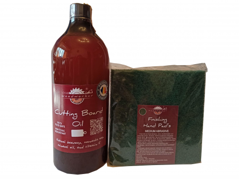 Prep'N'Shine - Prep'N'Shine-Cutting Board Oil & Hand Pad’s Medium Abrasive