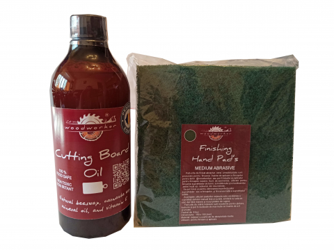 Prep'N'Shine - Prep'N'Shine-Cutting Board Oil & Hand Pad’s Medium Abrasive