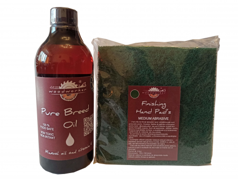 Prep'N'Shine - Prep’N'Shine-Pure Breed Oil & Hand Pad’s Medium Abrasive verde