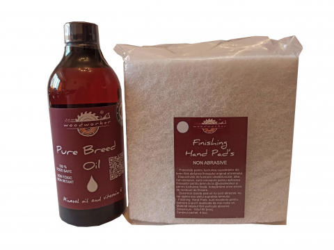 Prep'N'Shine - Prep’N'Shine-Pure Breed Oil & Hand Pad’s Non Abraziv alb