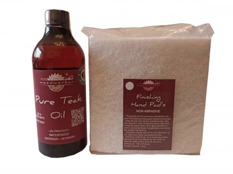 Prep'N'Shine - Prep’N'Shine-Pure Teak Oil & Hand Pad’s Non Abraziv