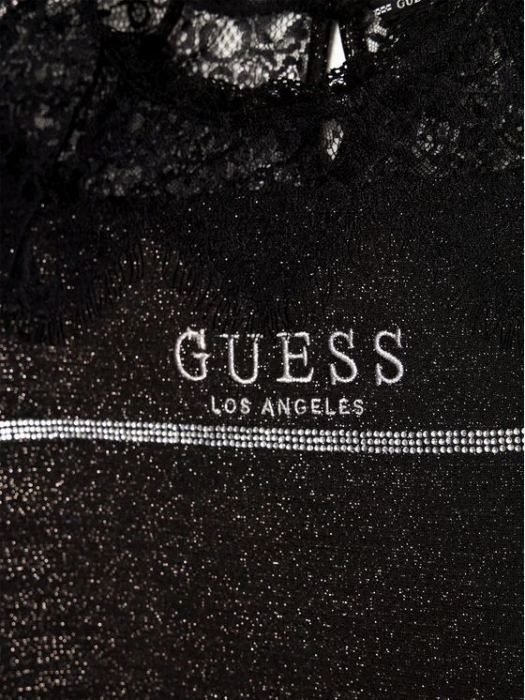 Rochie Guess , neagră cu sclipici [3]