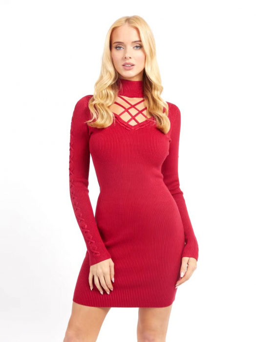 Rochie tricot Guess , roșie [3]
