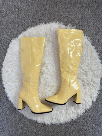 ÎNCĂLȚĂMINTE - Cizme galbene, Nasty Gal