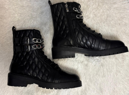 ÎNCĂLȚĂMINTE - Ghete negre, Stradivarius