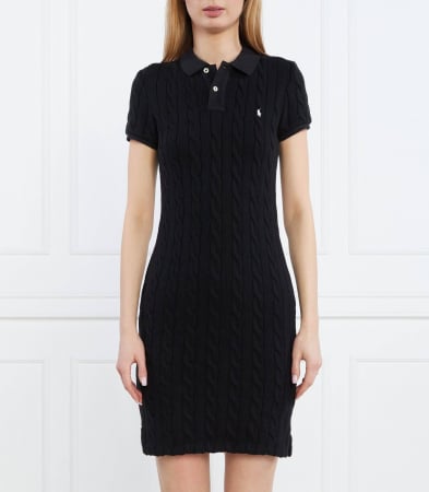 Rochii - Rochie tricot Polo, negru