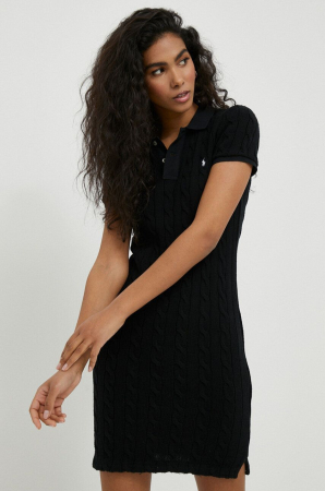 Rochie tricot Polo, negru [1]
