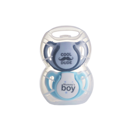 Set 2 suzete ortodontice din silicon + cutie sterilizare Minut Baby, 6-18+ [4]