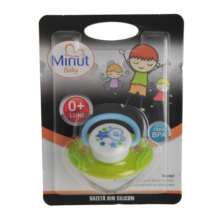 Suzeta blister Minut Baby 0+ 3+ 6+, diverse culori [3]