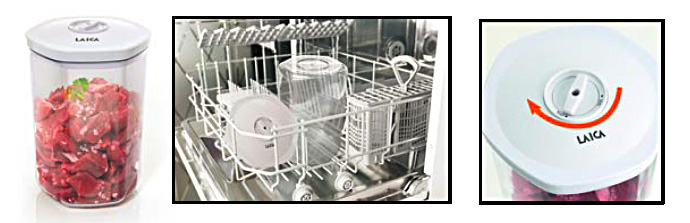 Caserola-vidat-marinat-alimente-Laica-VT3304-utilizare