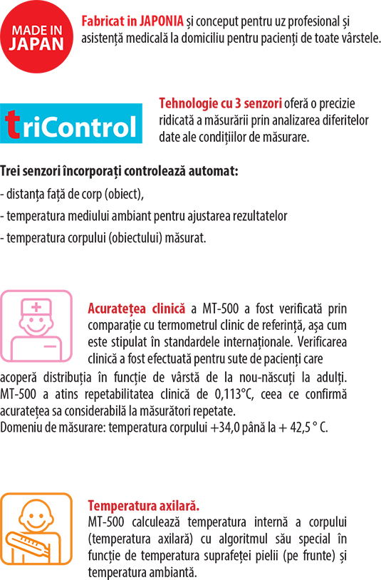 Termometru-electronic-nissei-MT-500-infrarosii-japonia-linemed