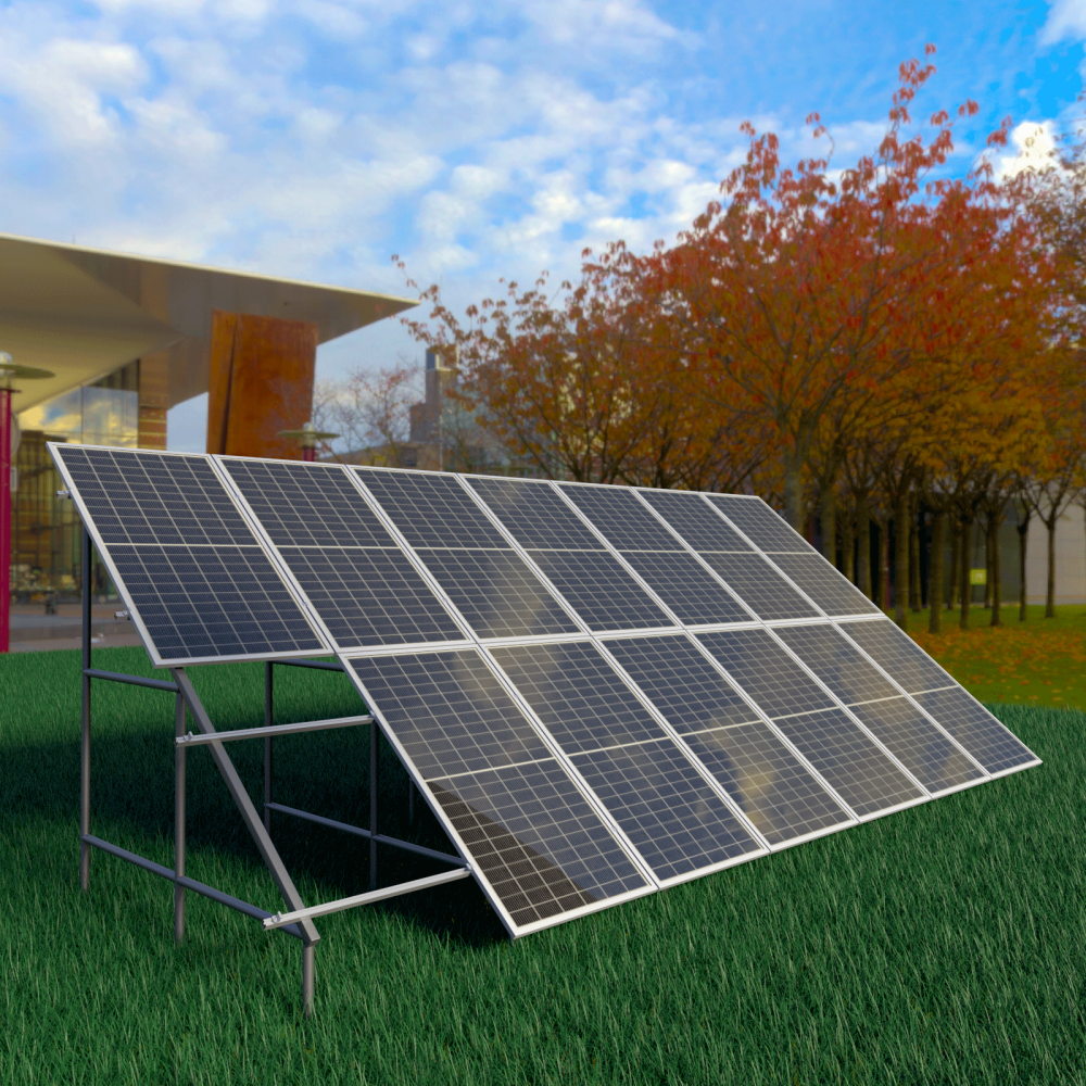 Kit Complet Sistem Fotovoltaic 1MW On-Grid TRIFAZAT, cu Montaj, Invertor INVT si 1820 panouri fotovoltaice Austrian Solar, 550W [4]