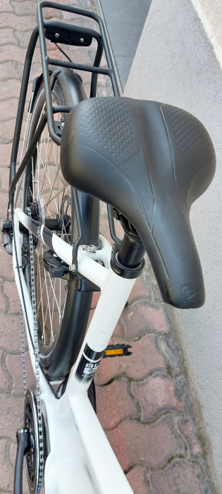 Bicicleta Electrica Sprint E-Trekking Faster Plus Lady 28 Alb Lucios - 533mm [4]