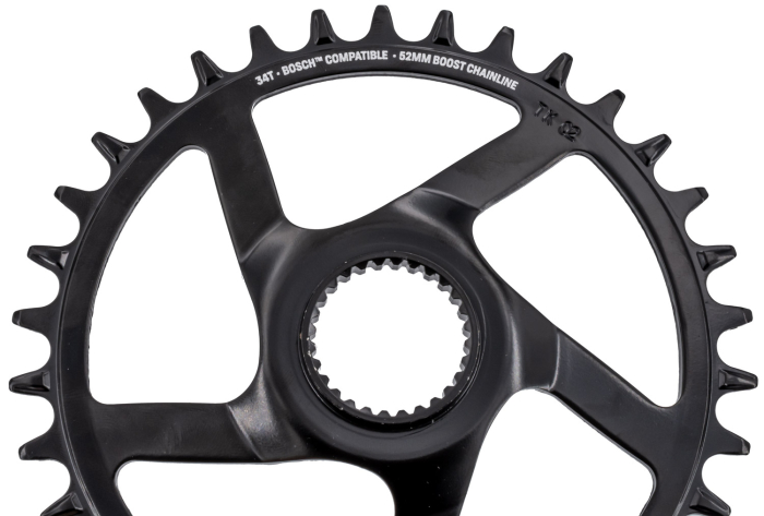 Foaie angrenaj pedalier E-bike 52mm Bosch SX/CX Gen4 34 [2]