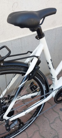 Bicicleta Electrica Sprint E-Trekking Faster Plus Lady 28 Alb Lucios - 533mm [8]