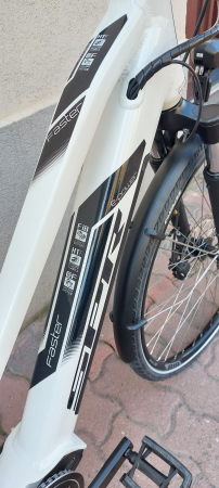 Bicicleta Electrica Sprint E-Trekking Faster Plus Lady 28 Alb Lucios - 533mm [7]