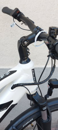 Bicicleta Electrica Sprint E-Trekking Faster Plus Lady 28 Alb Lucios - 533mm [5]