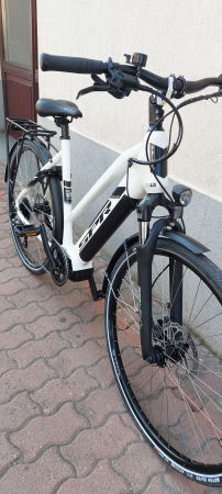 Bicicleta Electrica Sprint E-Trekking Faster Plus Lady 28 Alb Lucios - 533mm [6]