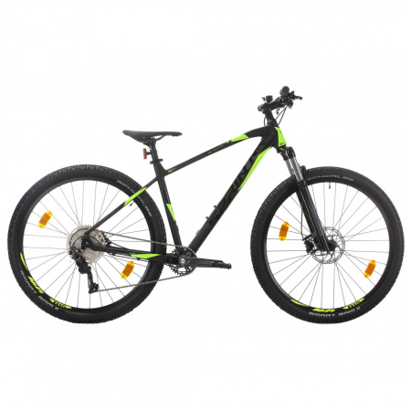 Mountain Bike - Bicicleta MTB Sprint Apolon Pro 29 Negru Mat/Verde Neon
