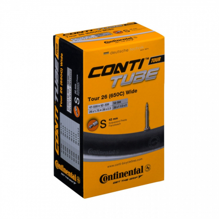 Anvelope /Camere  26" - Camera Continental Tour 26 Wide 47/62-559 26x1.75-2.5 S42