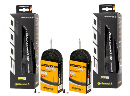 Anvelope / Camere  28"/700C - Set anvelope + camere (2buc) Continental Grand Prix 5000 cursiera