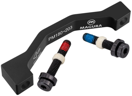 Set frane Magura MT5 HC 1 finger cu 4 pistoane + discuri 203mm + adaptor [6]