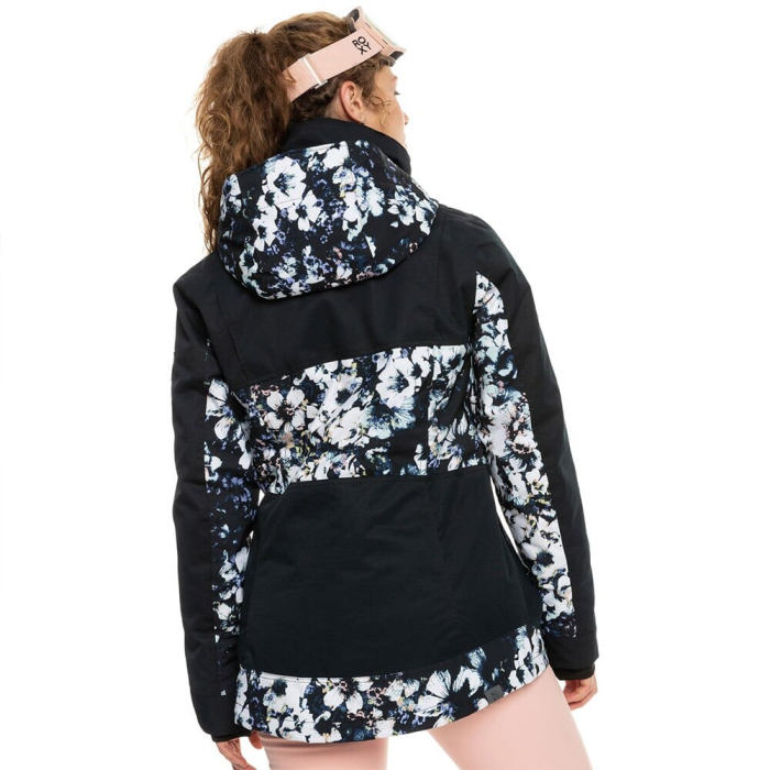 Roxy Jacheta Ski/Snowboard Presence Parka Anthracite Plaid [4]