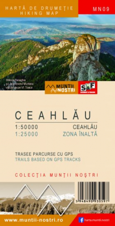 Camping - Harta de drumetie Muntii Ceahlau MN09