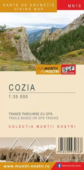 Camping - Harta de drumetie Muntii Cozia MN18