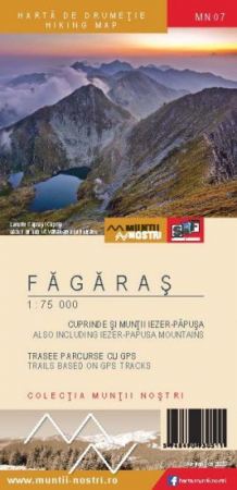 Harti Drumetii - Harta de drumetie Muntii Fagaras MN07