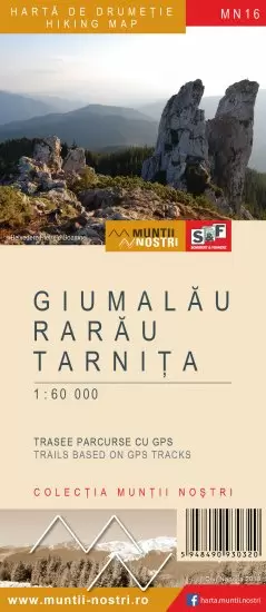 Camping - Harta de drumetie Muntii Giumalau-Rarau-Tarnita MN16