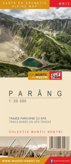 Camping - Harta de drumetie Muntii Parang MN12