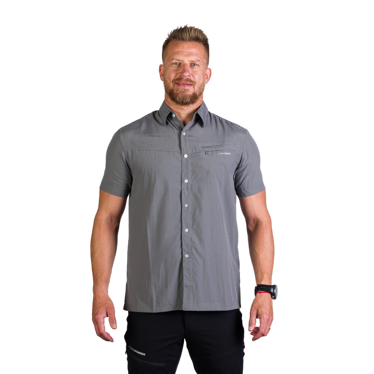 Tricouri - Northfinder Camasa Cu Uscare Rapida Terrence Grey