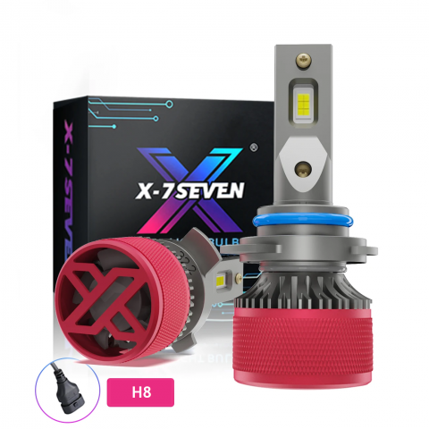 Leduri H8 - Set 2 becuri LED H8 X-Aurora Pro - High Power 6500K