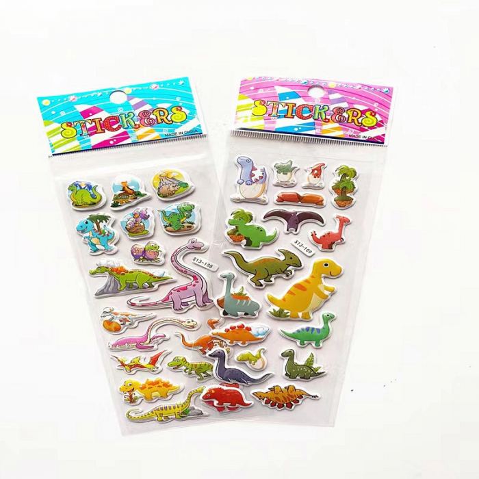 Set 5 folii de abtibilduri pentru copii cu dinozauri AST002 [2]